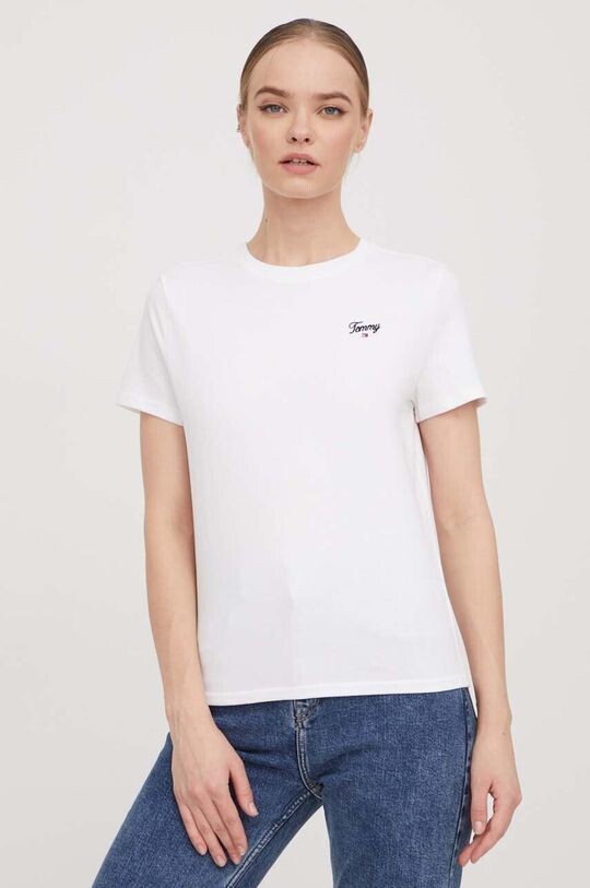 

Хлопковая футболка Tommy Jeans, белый