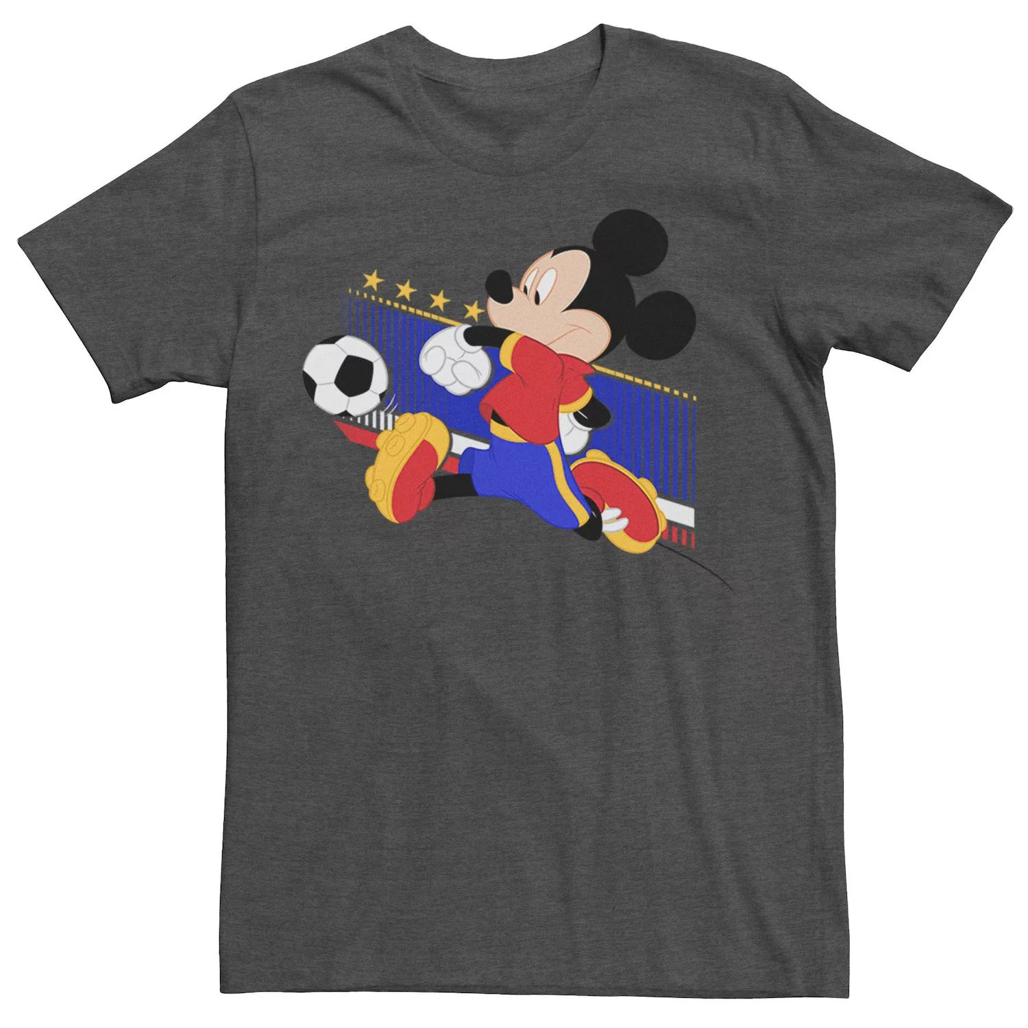 Мужская футболка с портретом Микки Мауса в Испании, футбольная форма Disney мужская футболка с изображением микки мауса бразильская футбольная форма портретная футболка disney