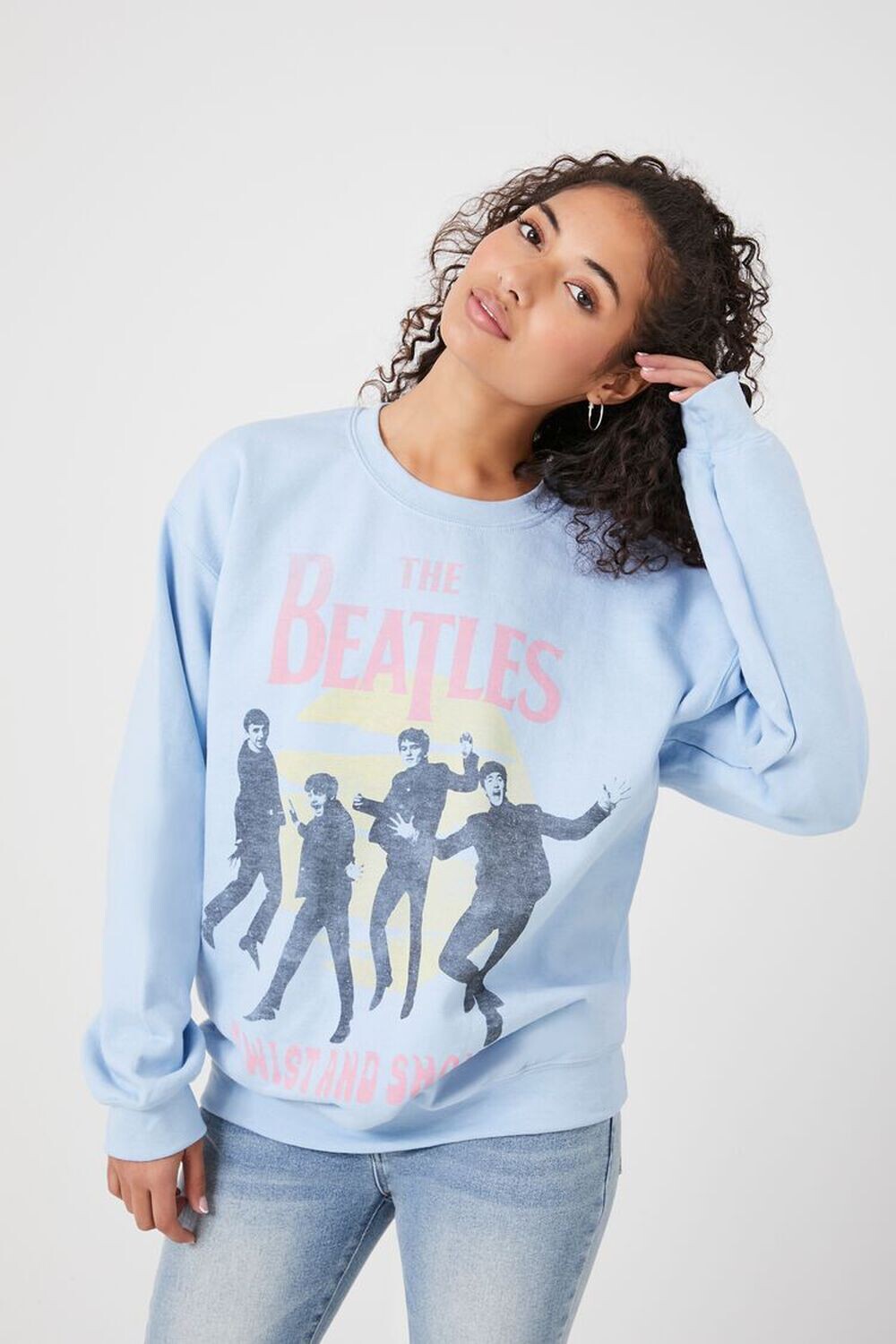 

Пуловер с рисунком The Beatles Forever 21, синий