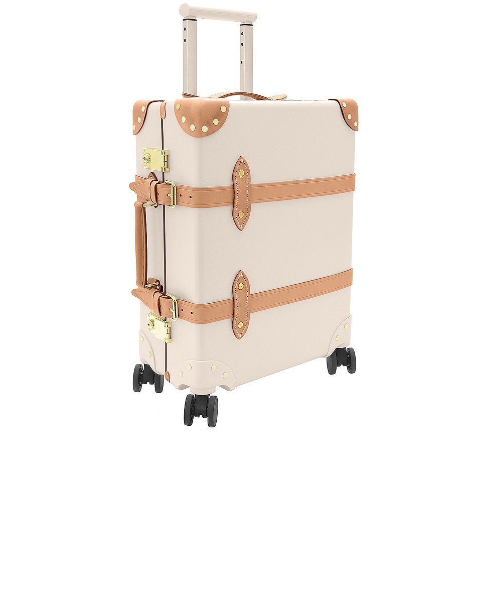 Сумка Globe-Trotter Safari 4 Wheel Carry On Luggage 40x55x21cm, цвет Ivory & Natural