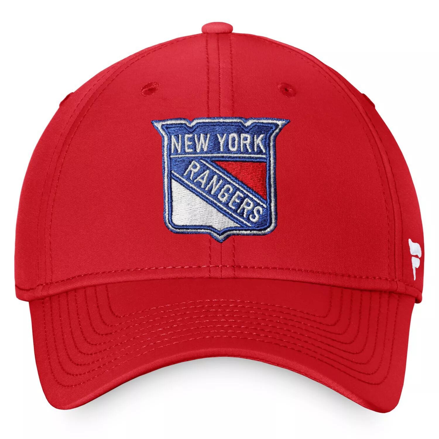 

Мужская красная гибкая кепка с фирменным логотипом Fanatics New York Rangers Core Primary Logo