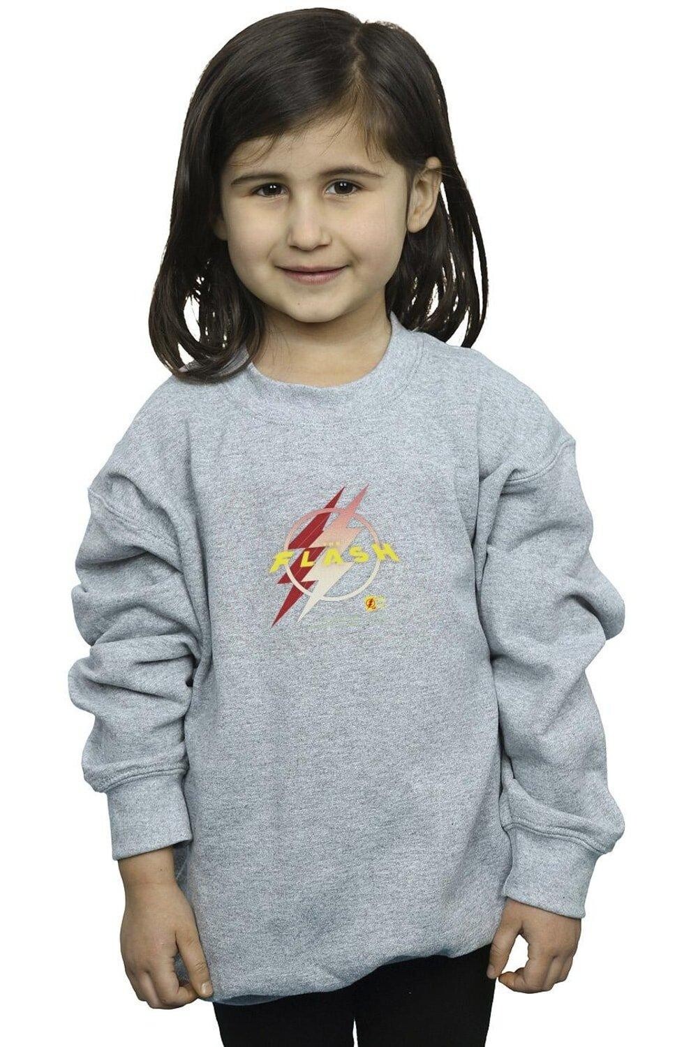 

Толстовка с логотипом Flash Lightning DC Comics, серый