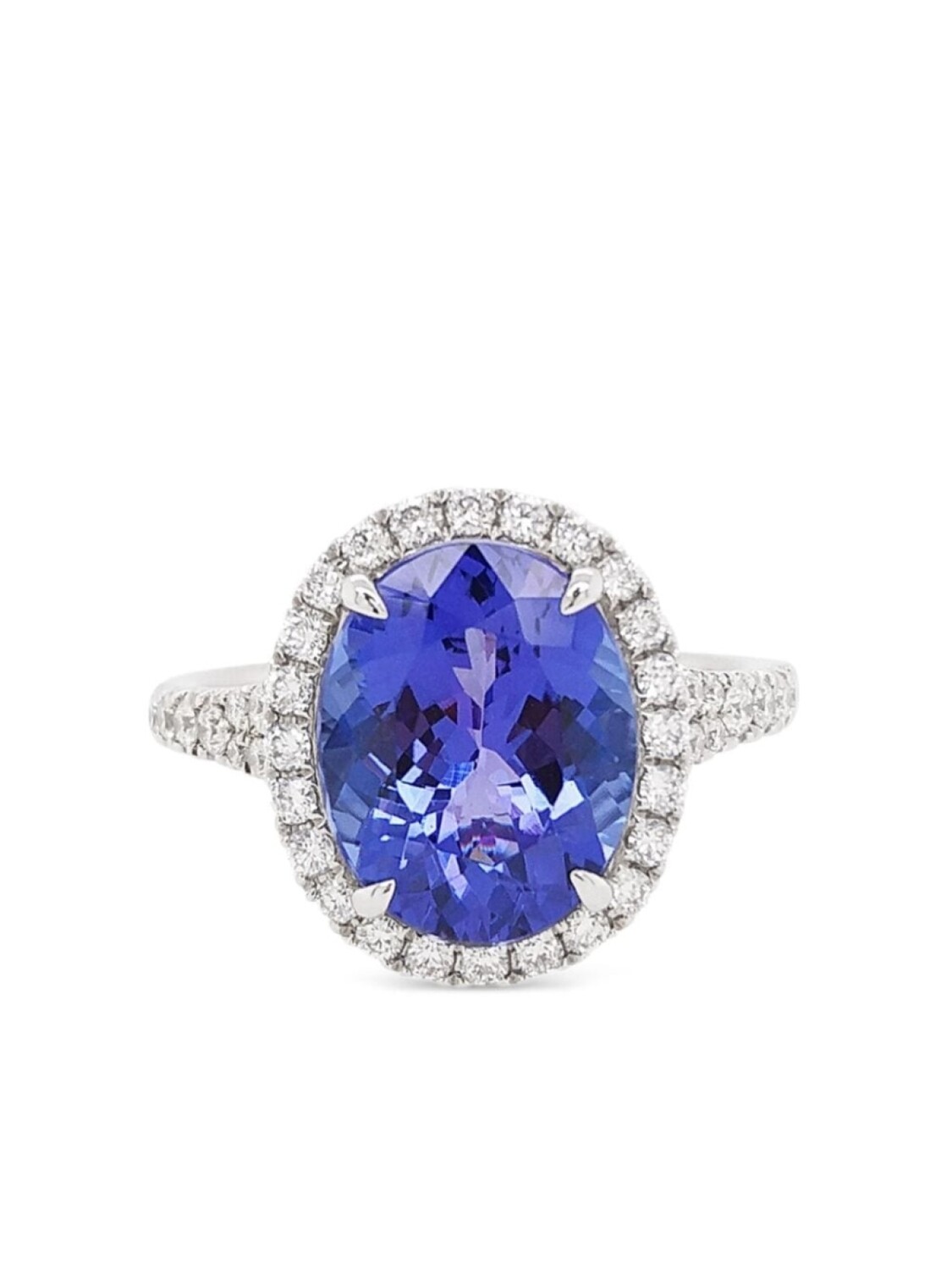 

Платиновые бриллианты и кольцо с танзанитом HYT Jewelry, синий