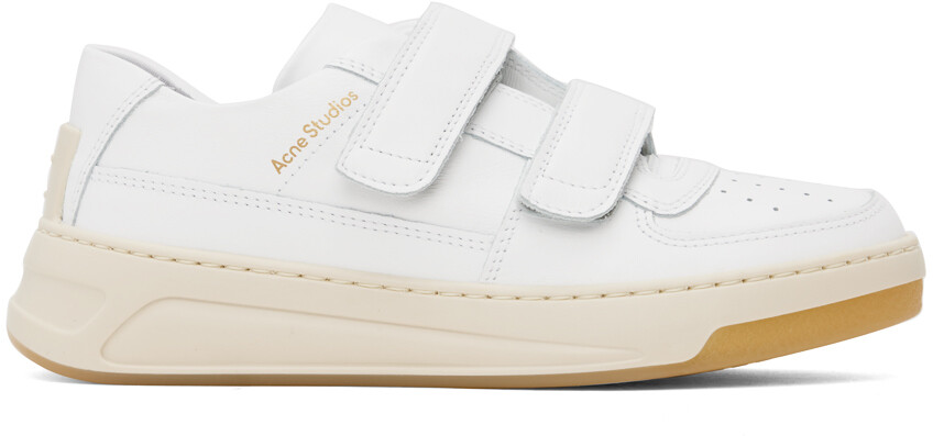 

Белые кроссовки на липучках Acne Studios, цвет White