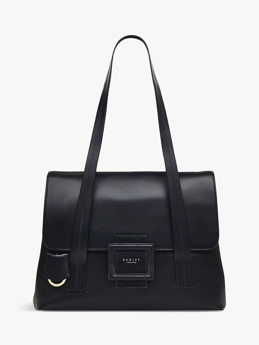 

Большая кожаная сумка через плечо Purley Knoll с клапаном Radley, черный