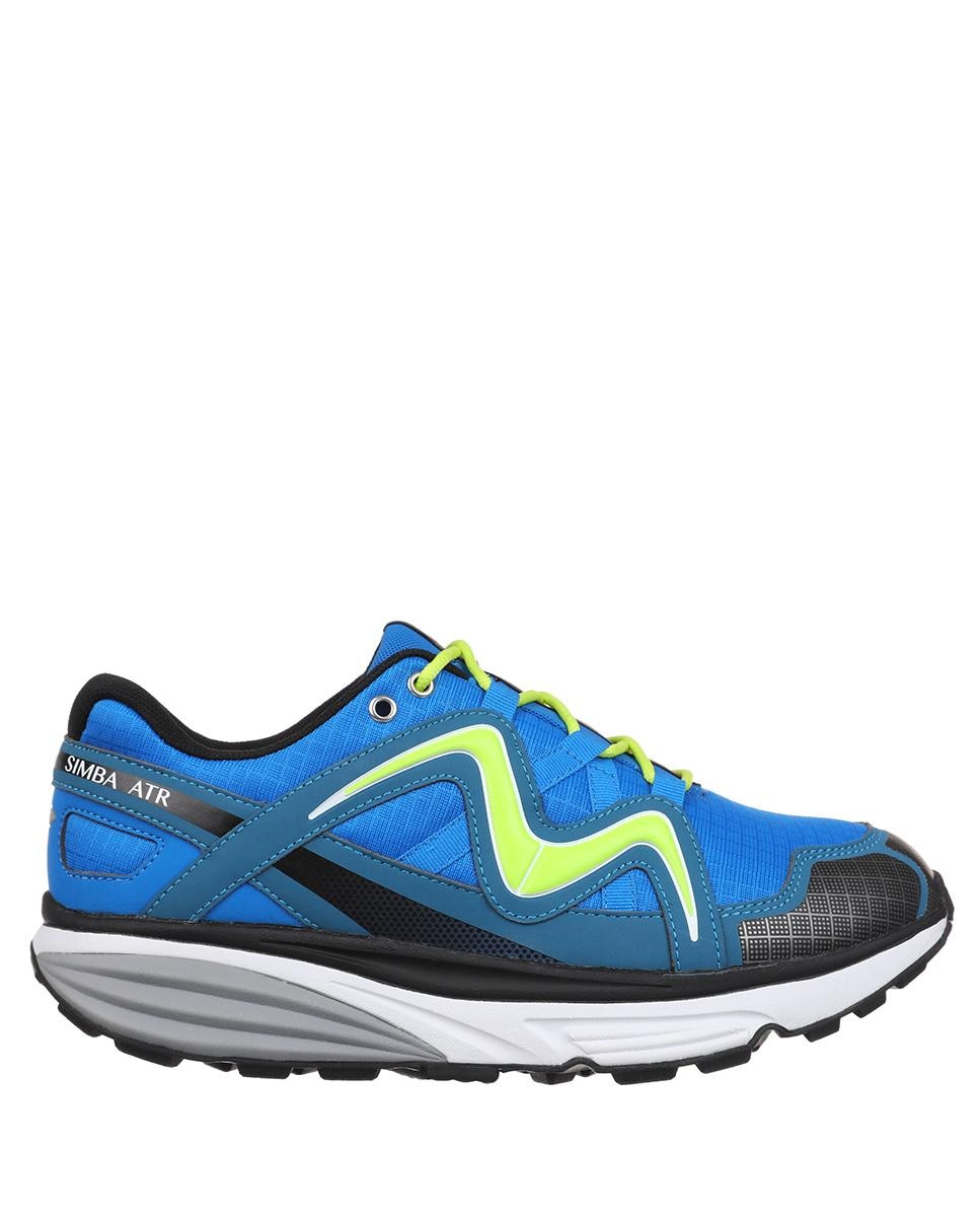 Женские спортивные туфли на шнурках синего цвета Mbt, синий цена и фото