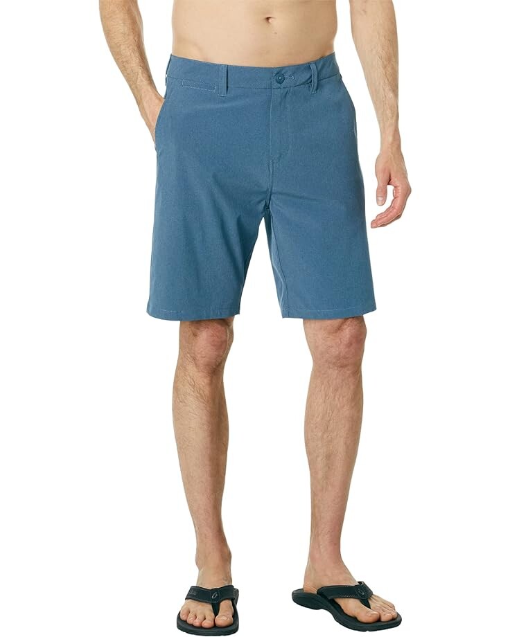 цена Шорты Quiksilver Union Heather 20 Amphibian Shorts, цвет Bering Sea