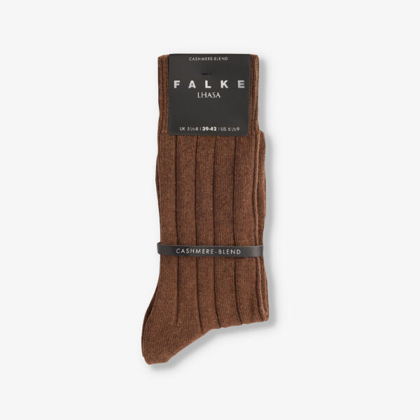 

Трикотажные носки в рубчик Лхаса Falke, цвет humus