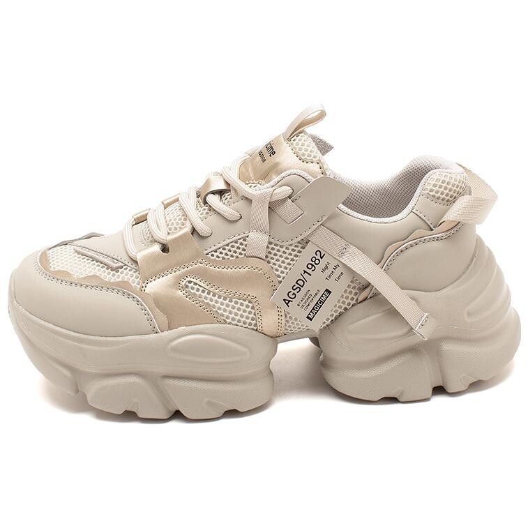 

Кроссовки AGSDON Chunky Sneakers Women's Low-top, цвет Champagne color [single li] 233244
