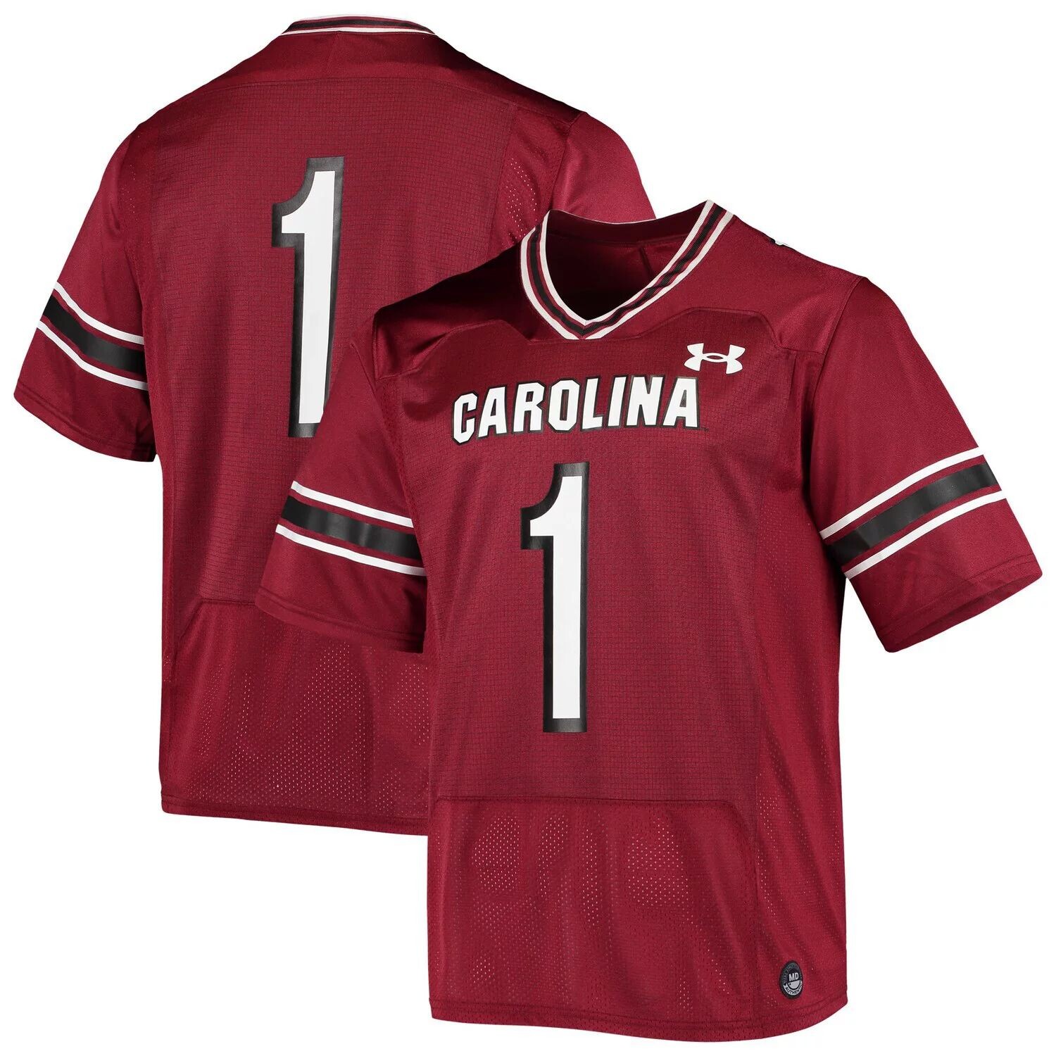 

Мужская футболка №1 Garnet South Carolina Gamecocks с логотипом, реплика, футбольное джерси Under Armour