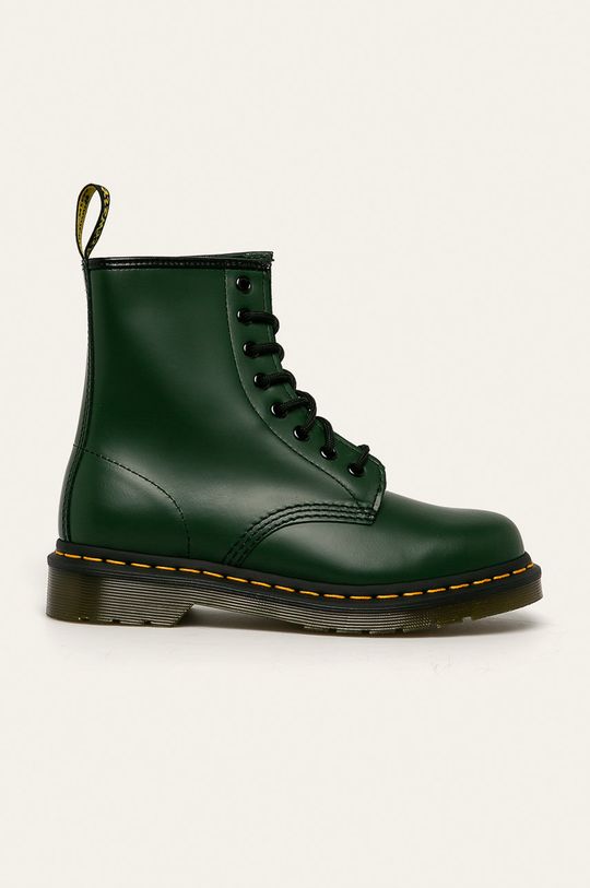 1460 кожаные байкерские ботинки Dr. Martens, зеленый