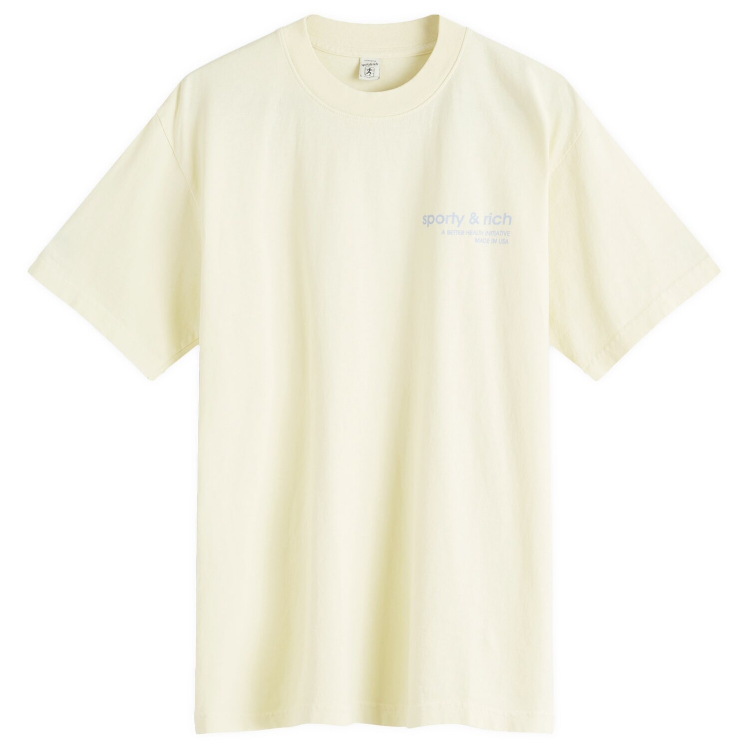 

Футболка Sporty & Rich Usa Health Club T-Shirt, цвет Almond & Navy