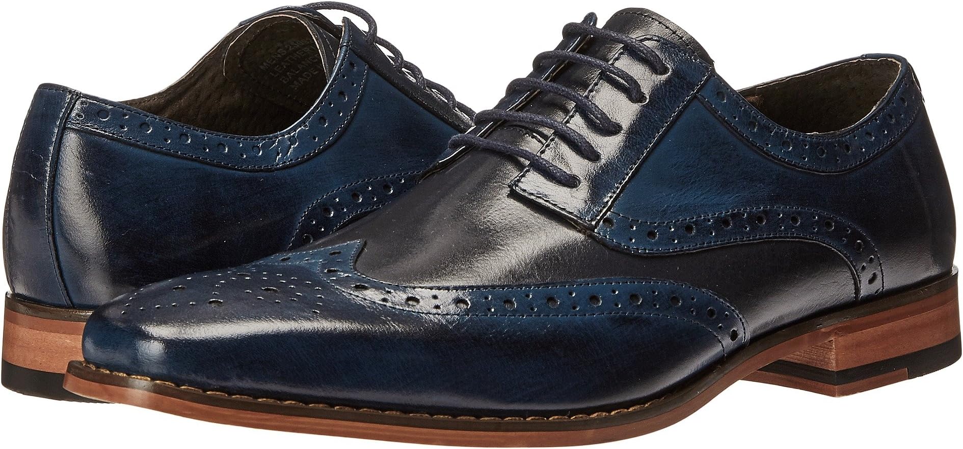 

Оксфорды Stacy Adams Tinsley Wingtip Oxford, цвет Cobalt/Navy