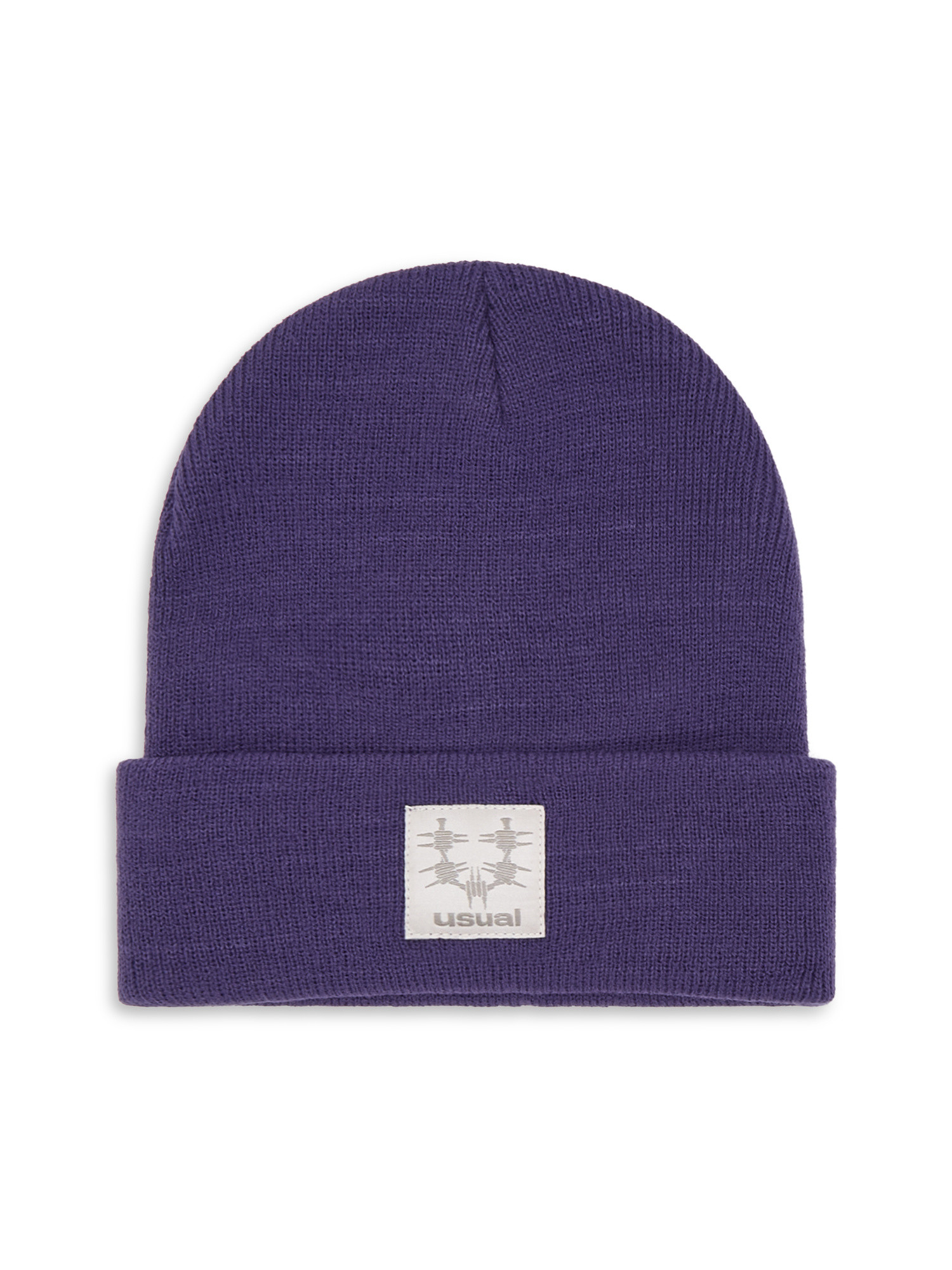 Usual шапка-бини OG, фиолетовый тёмно синяя вязаная шапка бини sevenext