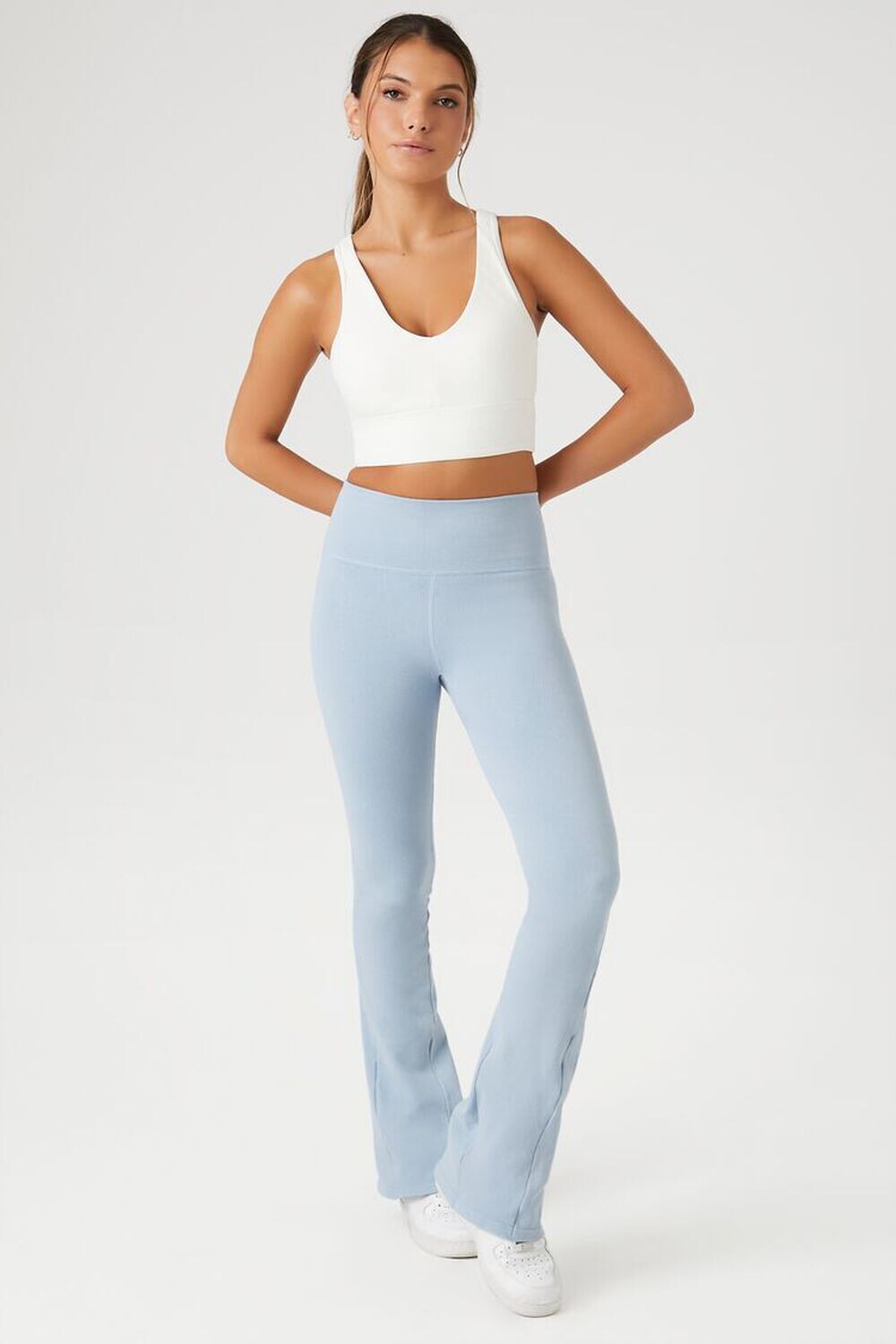 

Бесшовные расклешенные леггинсы Active Forever 21, синий