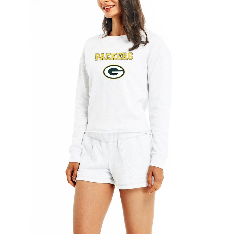 

Пижамный комплект Concepts Sport Green Bay Packers, кремовый