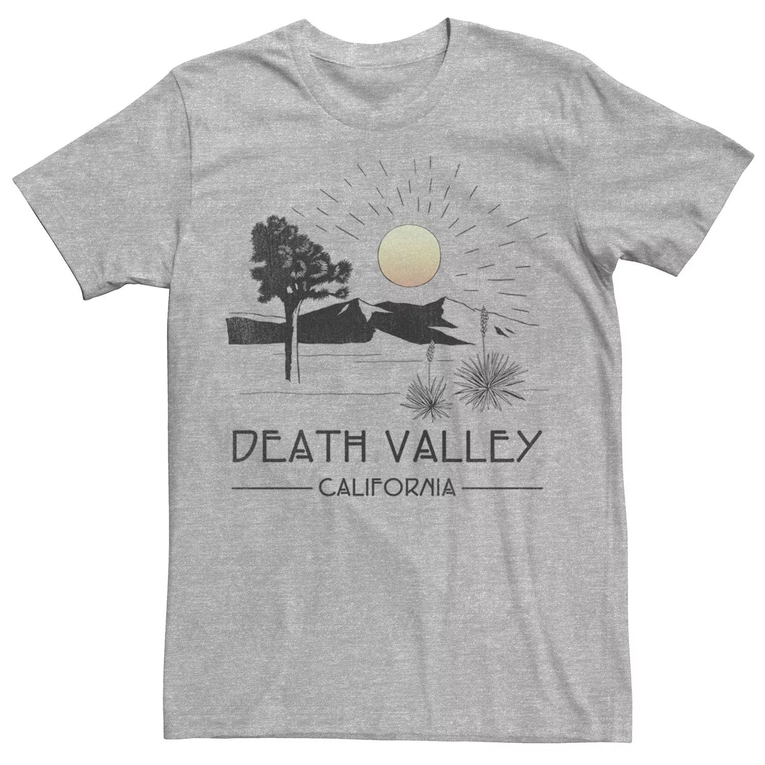 Мужская футболка с логотипом Death Valley California Licensed Character death valley national park california retro vintage cactus t shirt