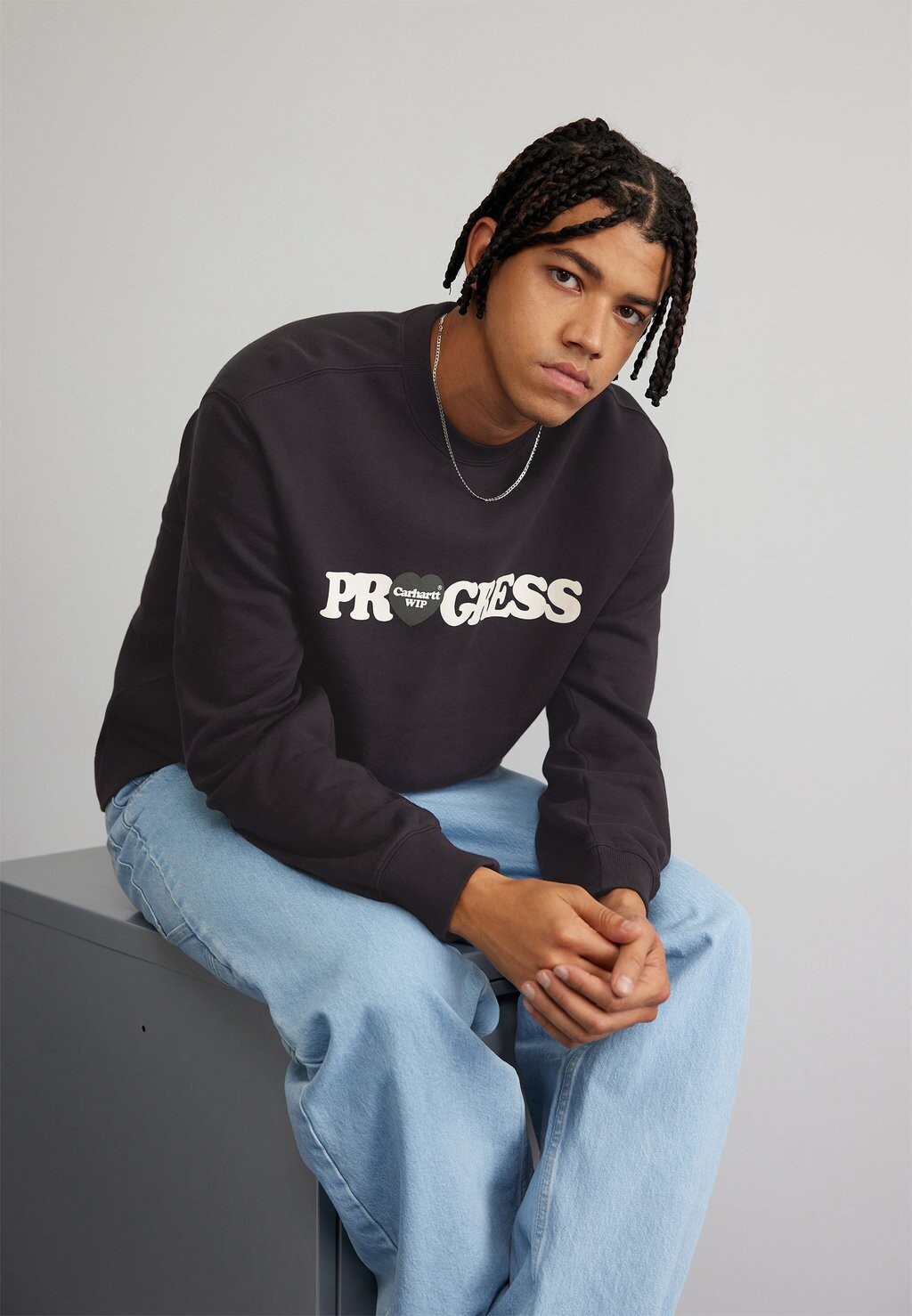 

Толстовка Carhartt WIP I HEART PROGRESS, черный