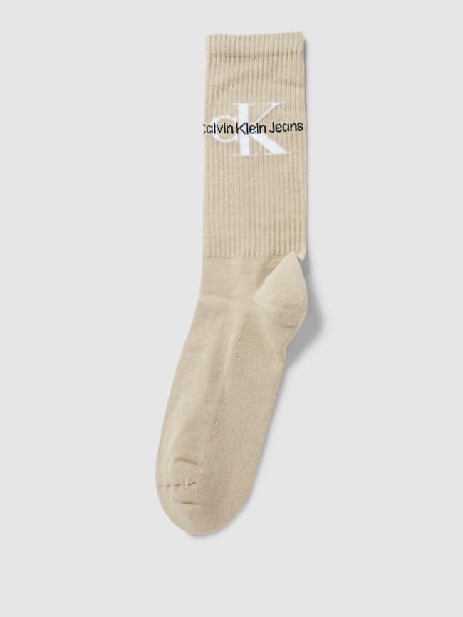 

Носки с этикеткой Calvin Klein Jeans, серо-коричневый