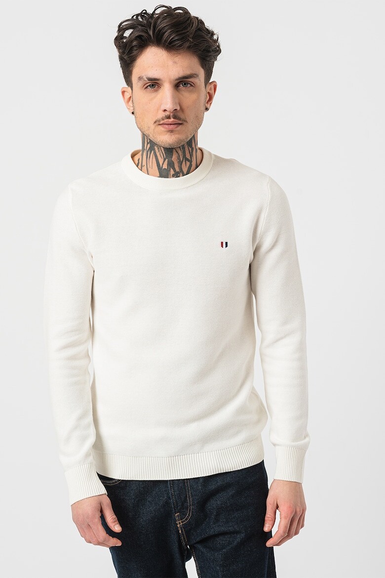 

Свитер тонкой вязки с овальным вырезом горловины Jack & Jones, белый