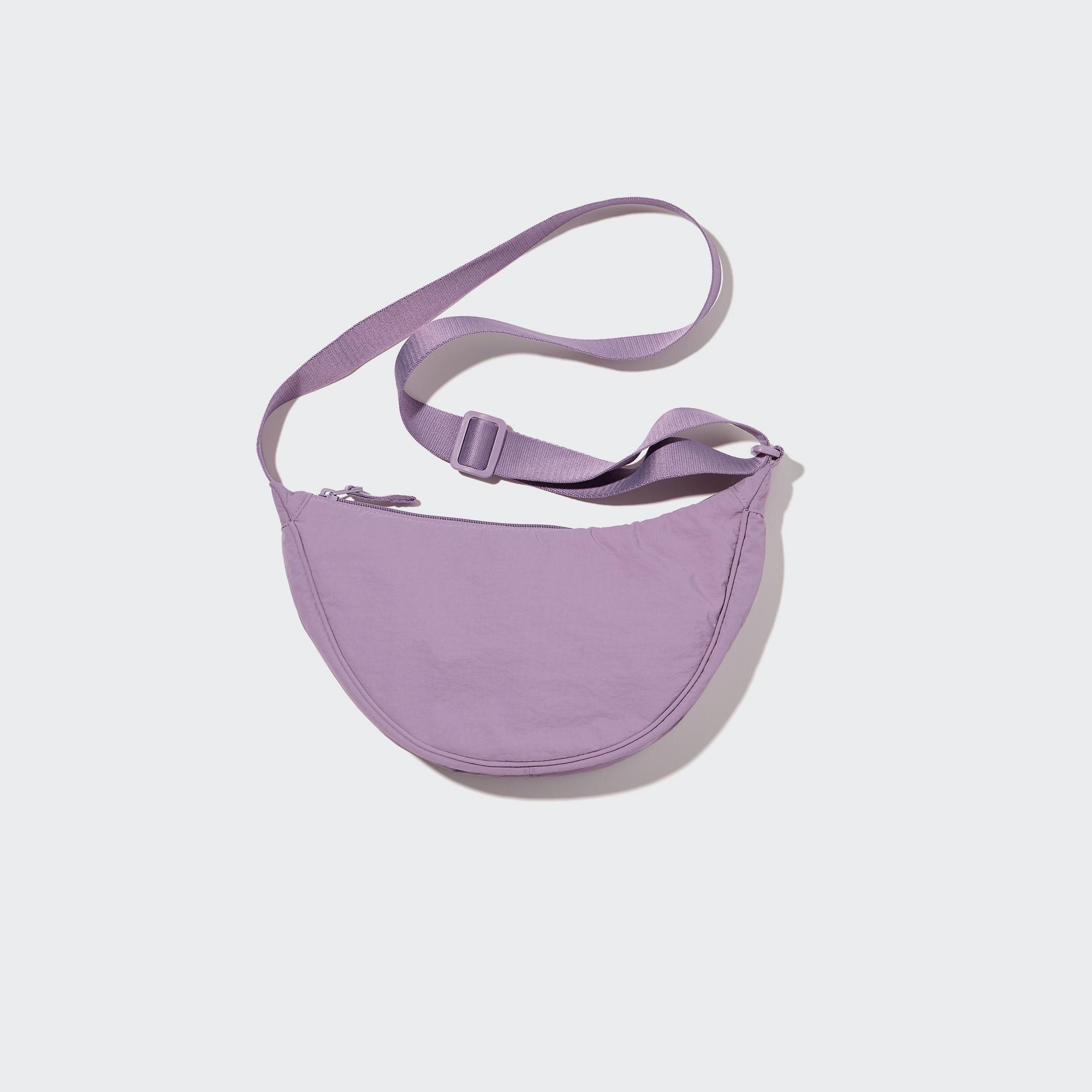 Мини-сумка круглой UNIQLO, фиолетовый мини сумка uniqlo вязаная бежевый