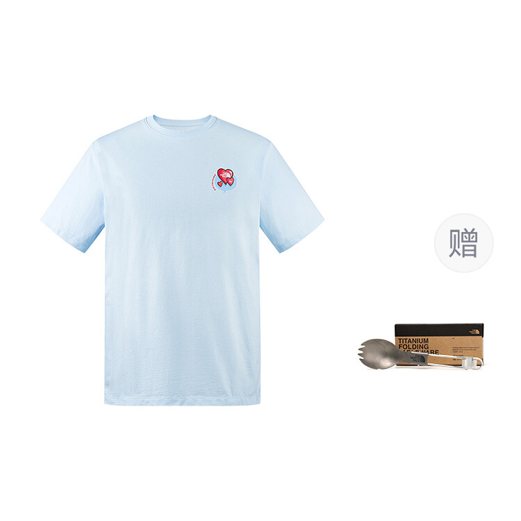 

Футболка с рисунком сердца унисекс Fantasy Blue The North Face, синий