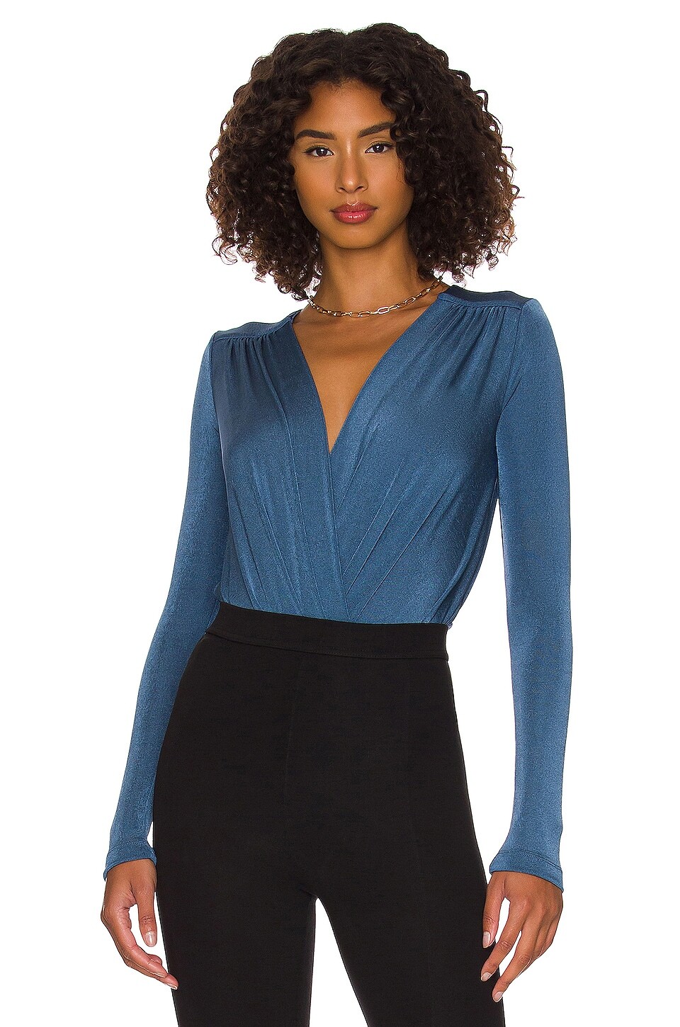 

Боди Free People Turnt, цвет Blue Metal