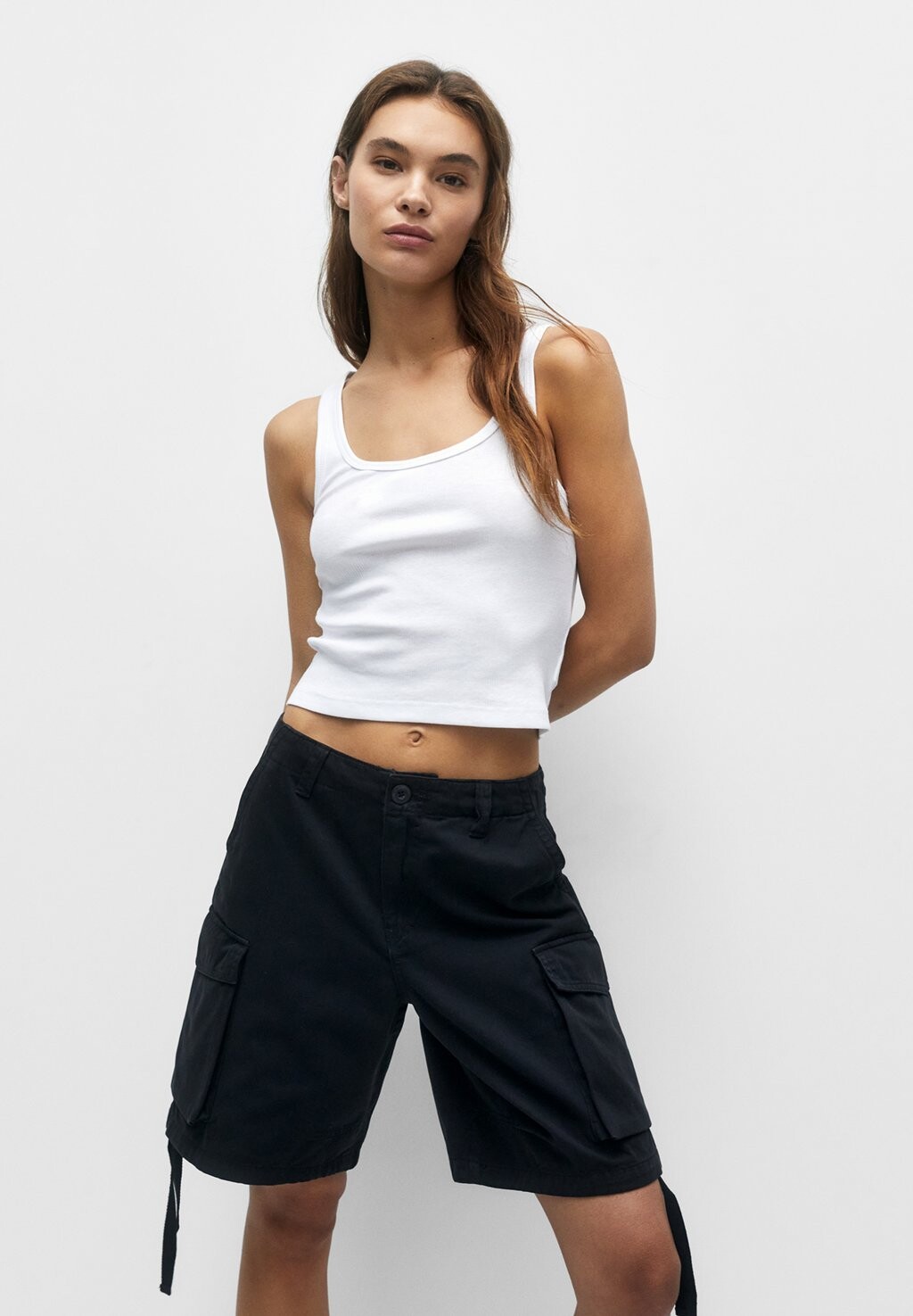 

Шорты PULL&BEAR, черный