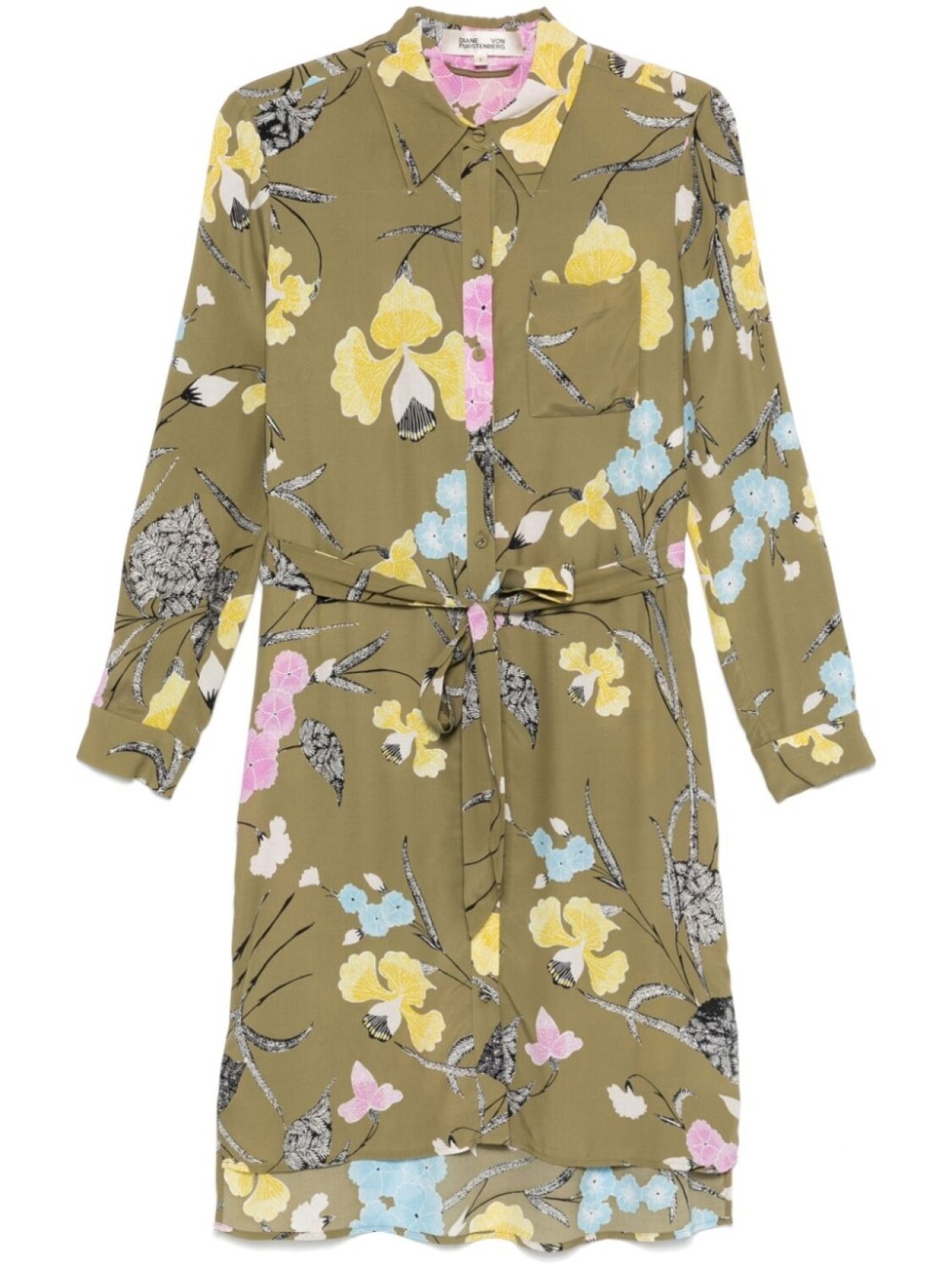 

DVF Diane von Furstenberg платье миди Prita, зеленый