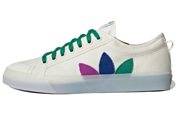 

Кроссовки унисекс для скейтбординга Adidas Originals Pride Nizza Белый/Зеленый/Синий/Фиолетовый