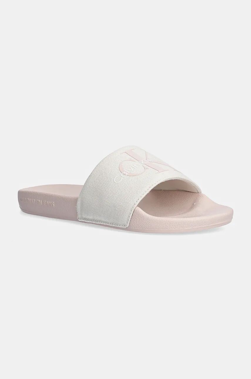 

Шлепанцы Calvin Klein Jeans SLIDE MONOGRAM CO, бежевый