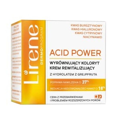 

Крем Acid Power с гидролатом и экстрактом грейпфрута 50мл, Lirene