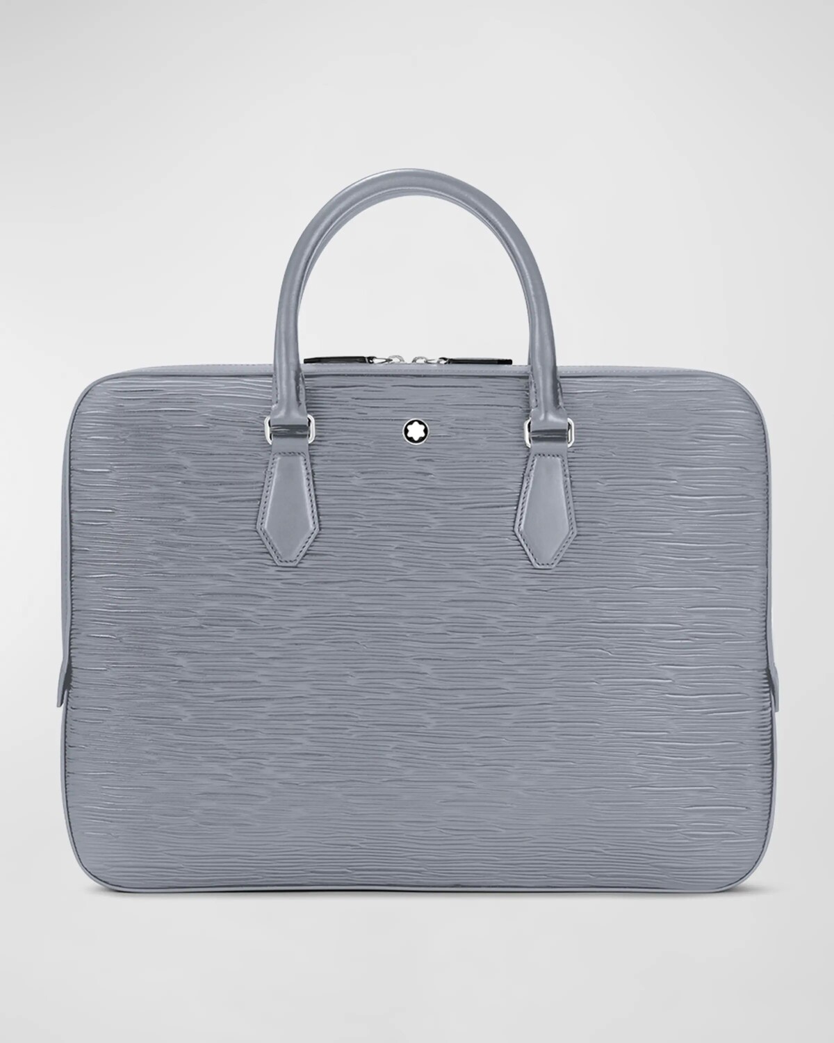 

Мужской тонкий кожаный портфель 4810 Montblanc, серый