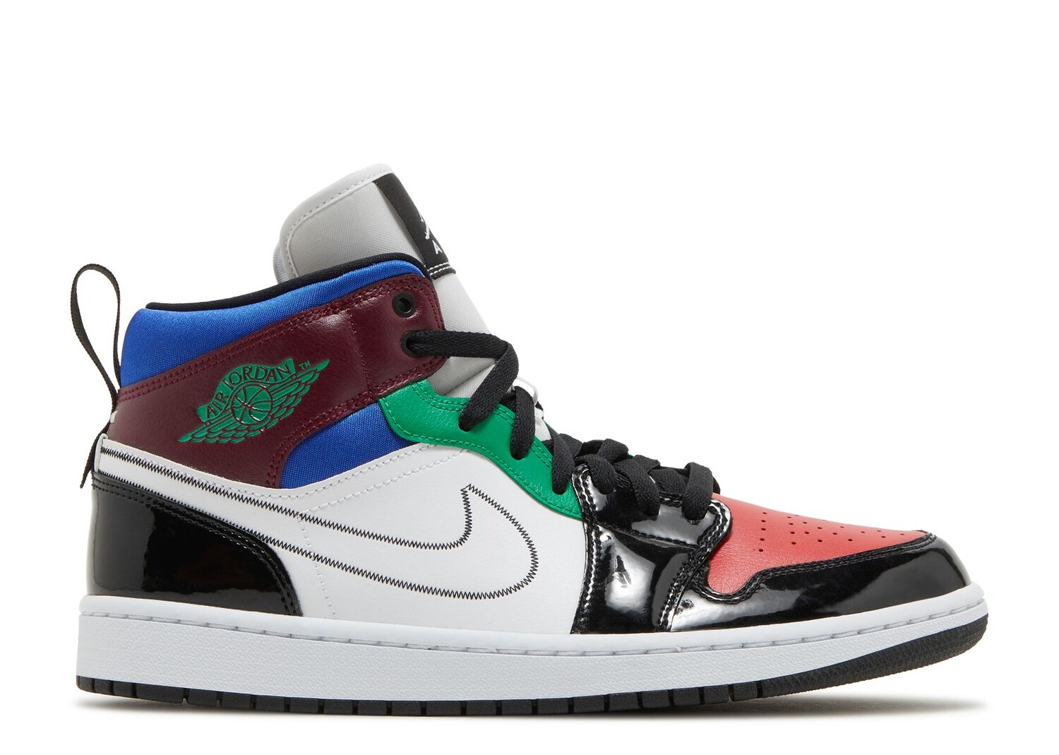

Кроссовки Air Jordan Wmns Air Jordan 1 Mid Se 'Multi-Color', разноцветный