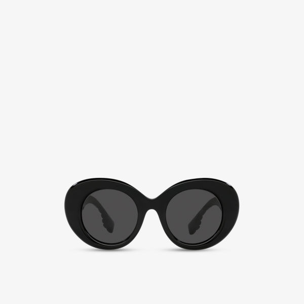 Be4370u солнцезащитные очки margot в круглой оправе из ацетата ацетата Burberry, черный