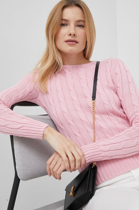 

Хлопковый свитер Polo Ralph Lauren, розовый