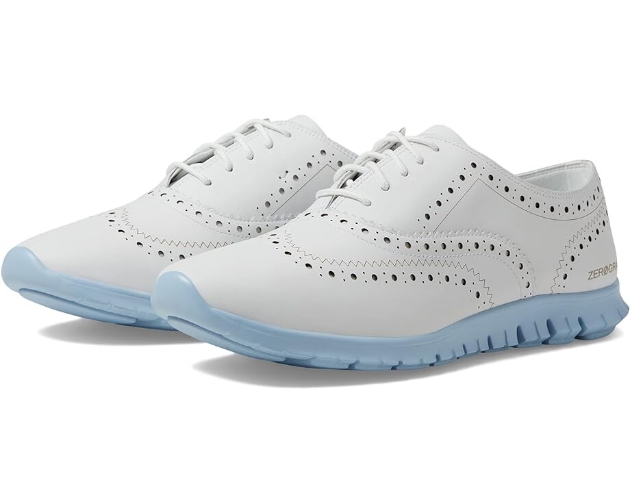 

Оксфорды Cole Haan Zerogrand Wing Ox Closed Hole, цвет Optic White/Oxford Blue