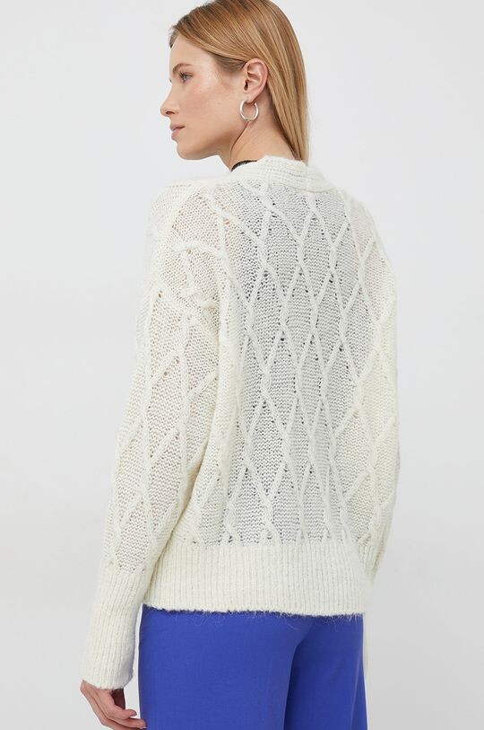 

Кардиган из смесовой шерсти United Colors of Benetton, бежевый