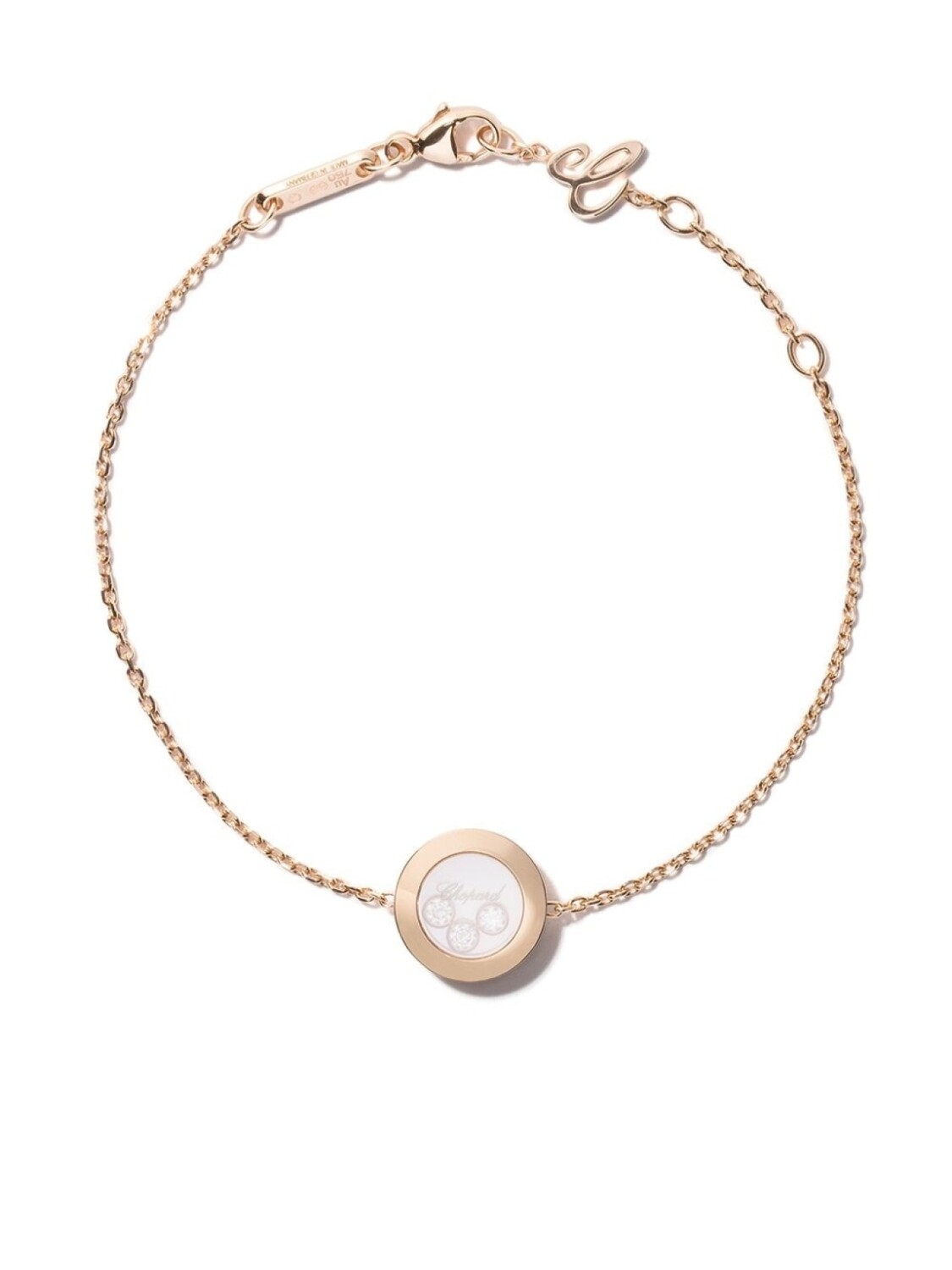 

Браслет Happy Diamonds Icons из розового золота Chopard, розовый