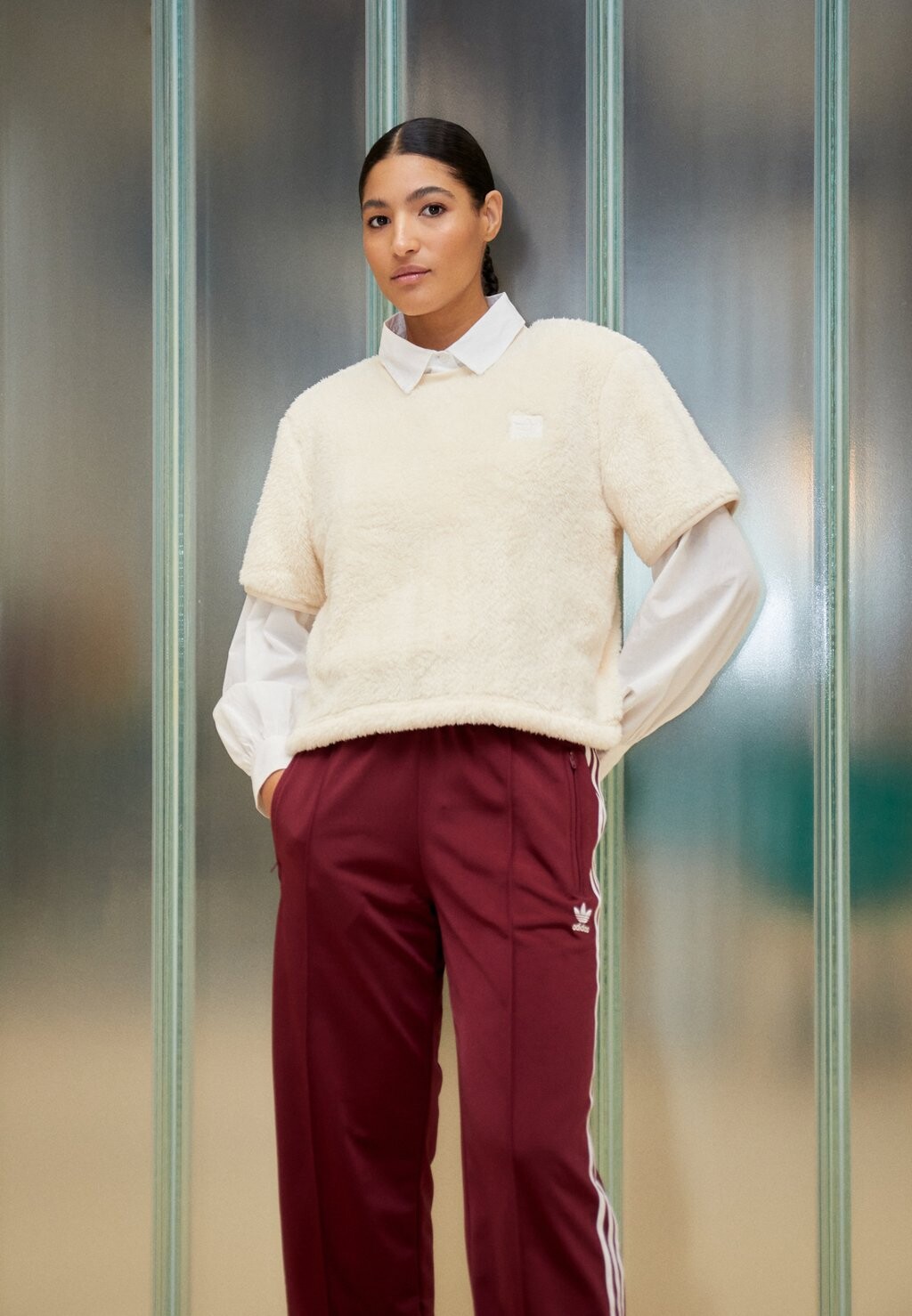

Футболка с принтом adidas Originals, белый