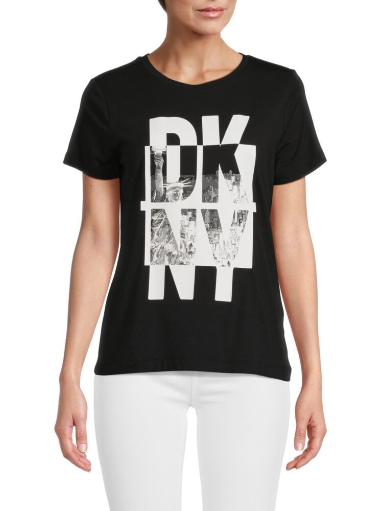 

Футболка с графическим логотипом Dkny, черный