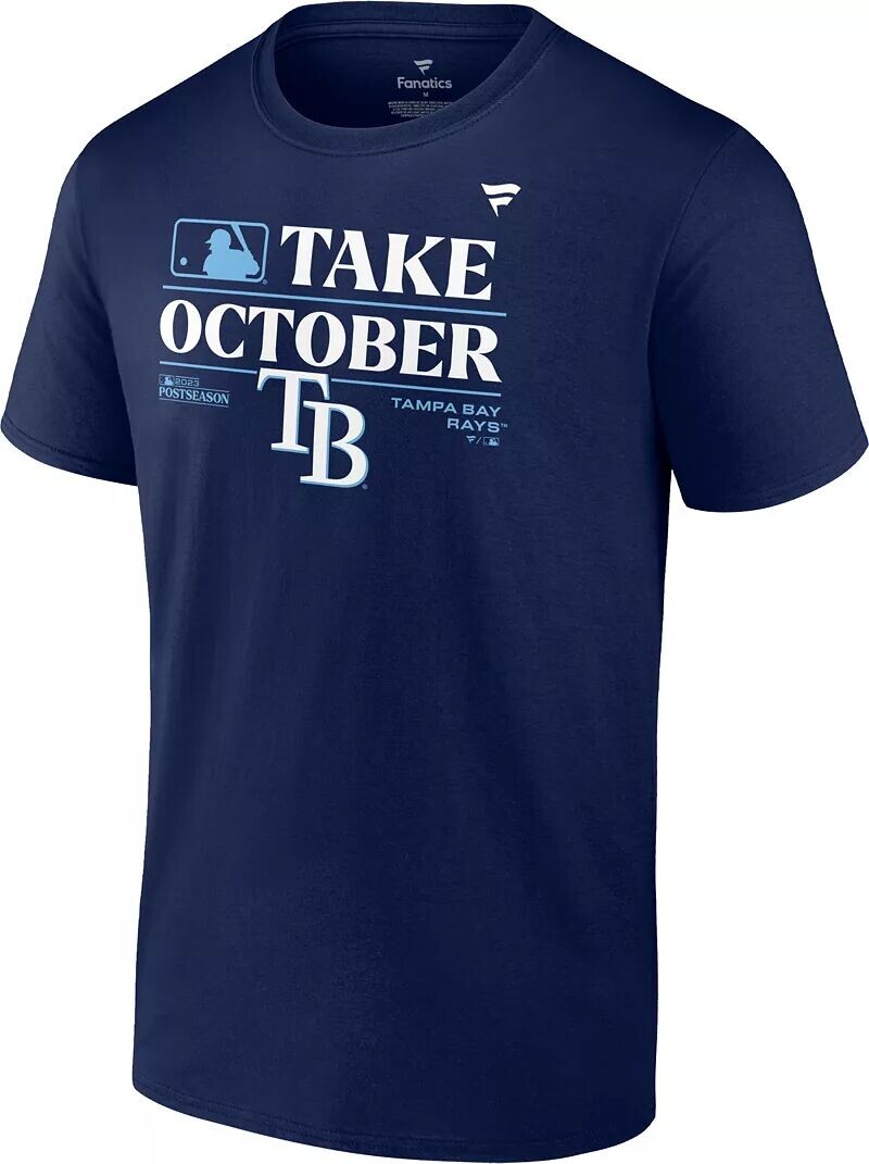 

Мужская футболка Tampa Bay Rays в раздевалке постсезона MLB 2023 "Take October"