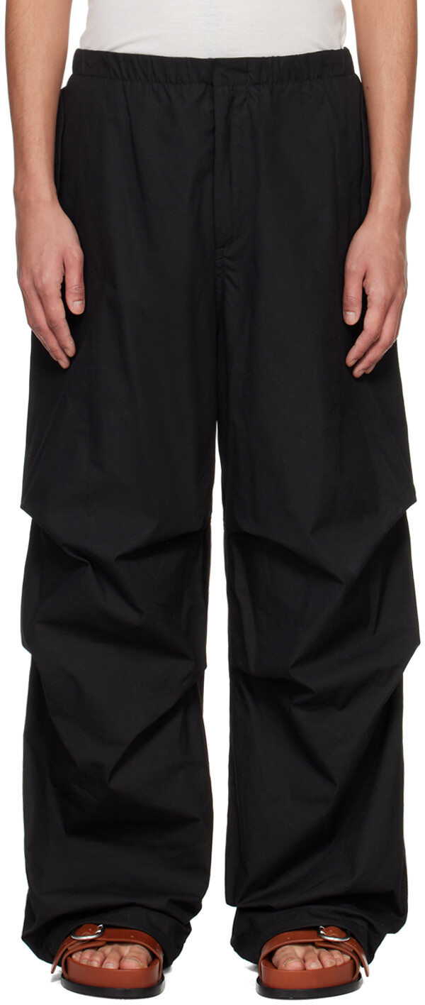 

Черные брюки-карго оверсайз Jil Sander