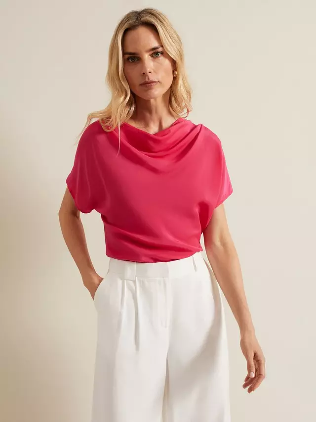 

Топ Phase Eight Phase Eight Cheryl Cowl Neck, розовый