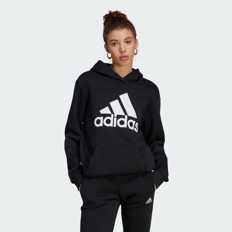 

Толстовка бойфренда с логотипом Essentials ADIDAS, цвет schwarz