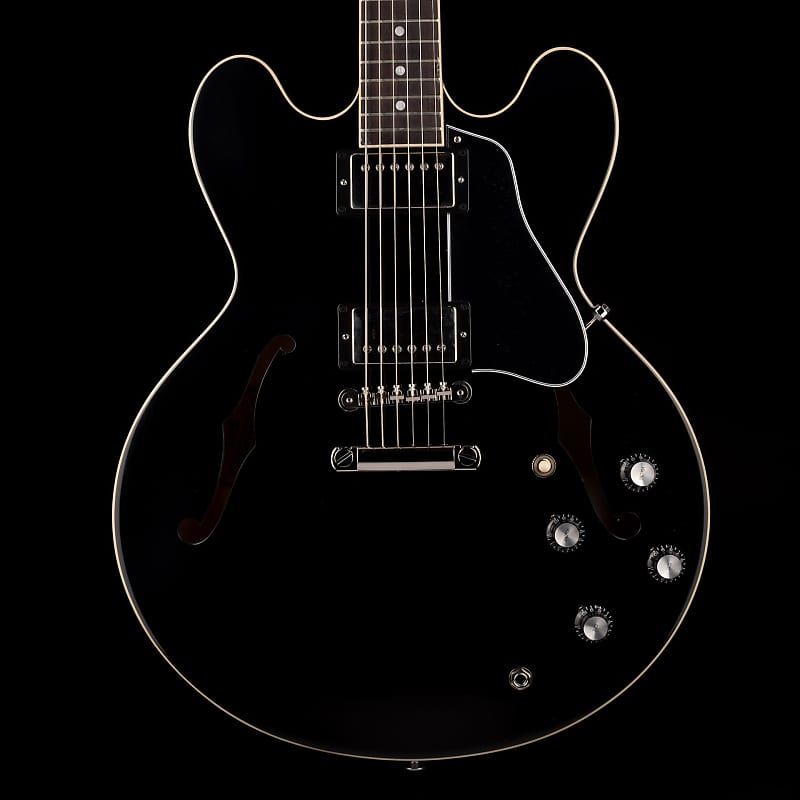 Электрогитара Gibson ES-335 Ebony Electric Guitar
