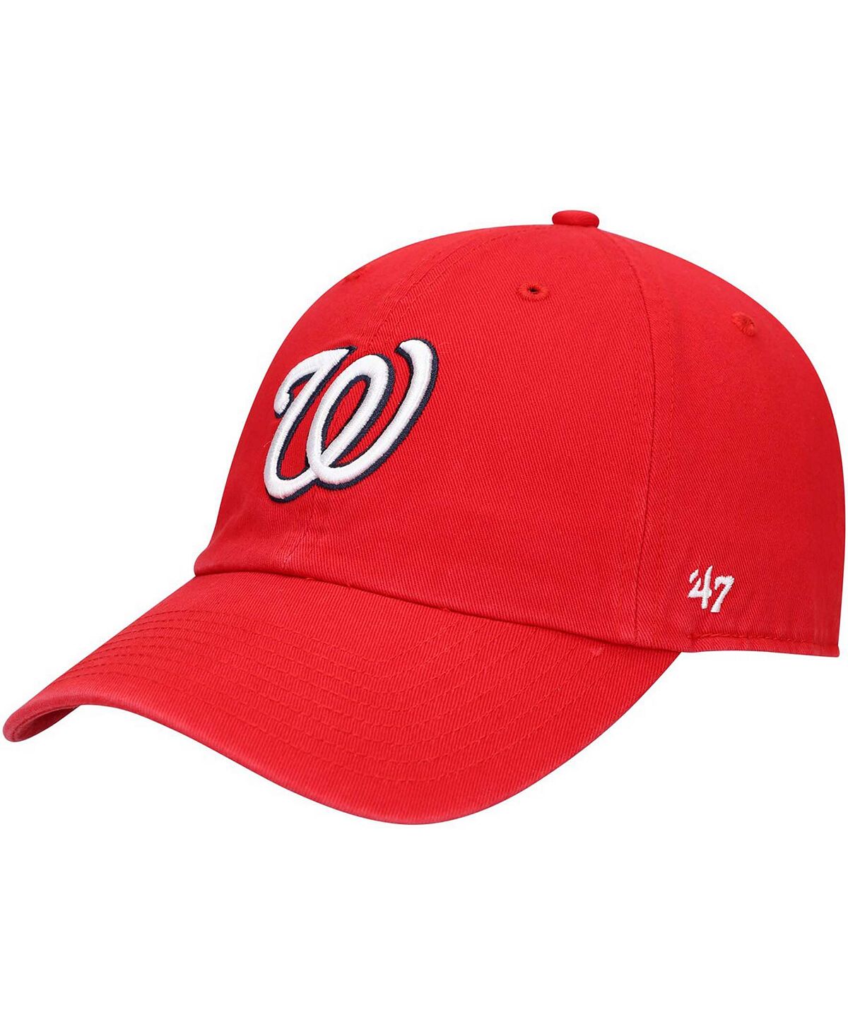 Мужская красная регулируемая шляпа Washington Nationals Heritage Clean Up '47 Brand
