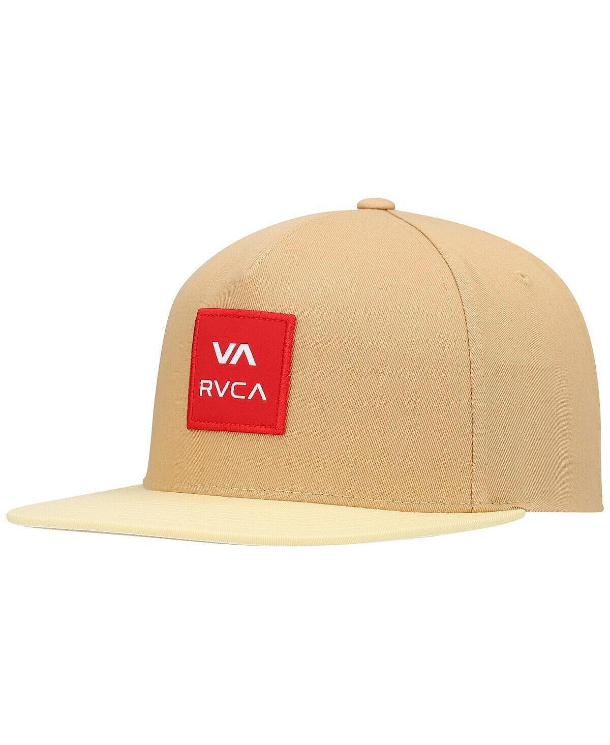 

Мужская золотистая квадратная шляпа Snapback RVCA