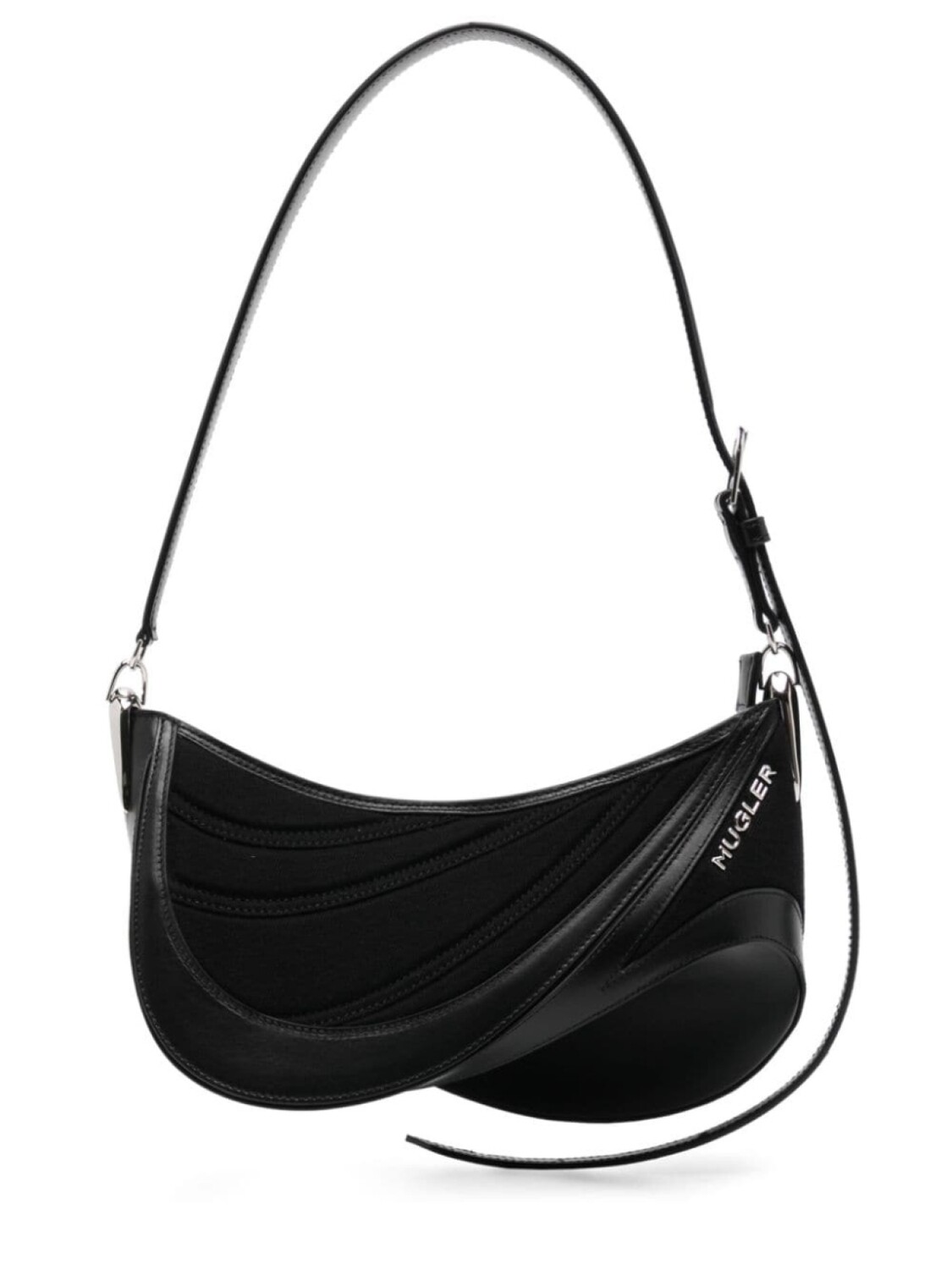 

Mugler сумка на плечо Spiral Curve 01, черный