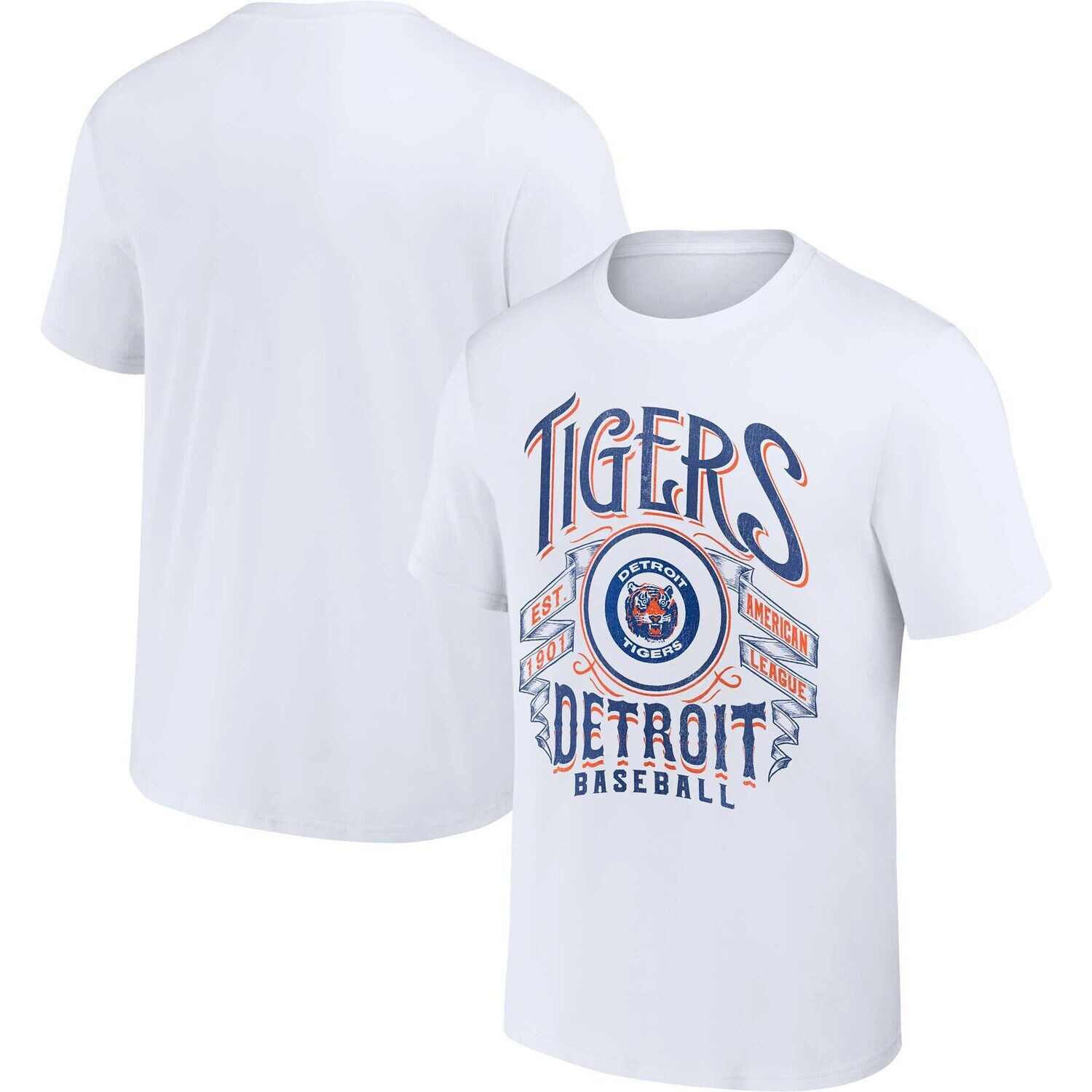 

Мужская футболка Darius Rucker Collection от Fanatics White Detroit Tigers с эффектом потертости в стиле рок